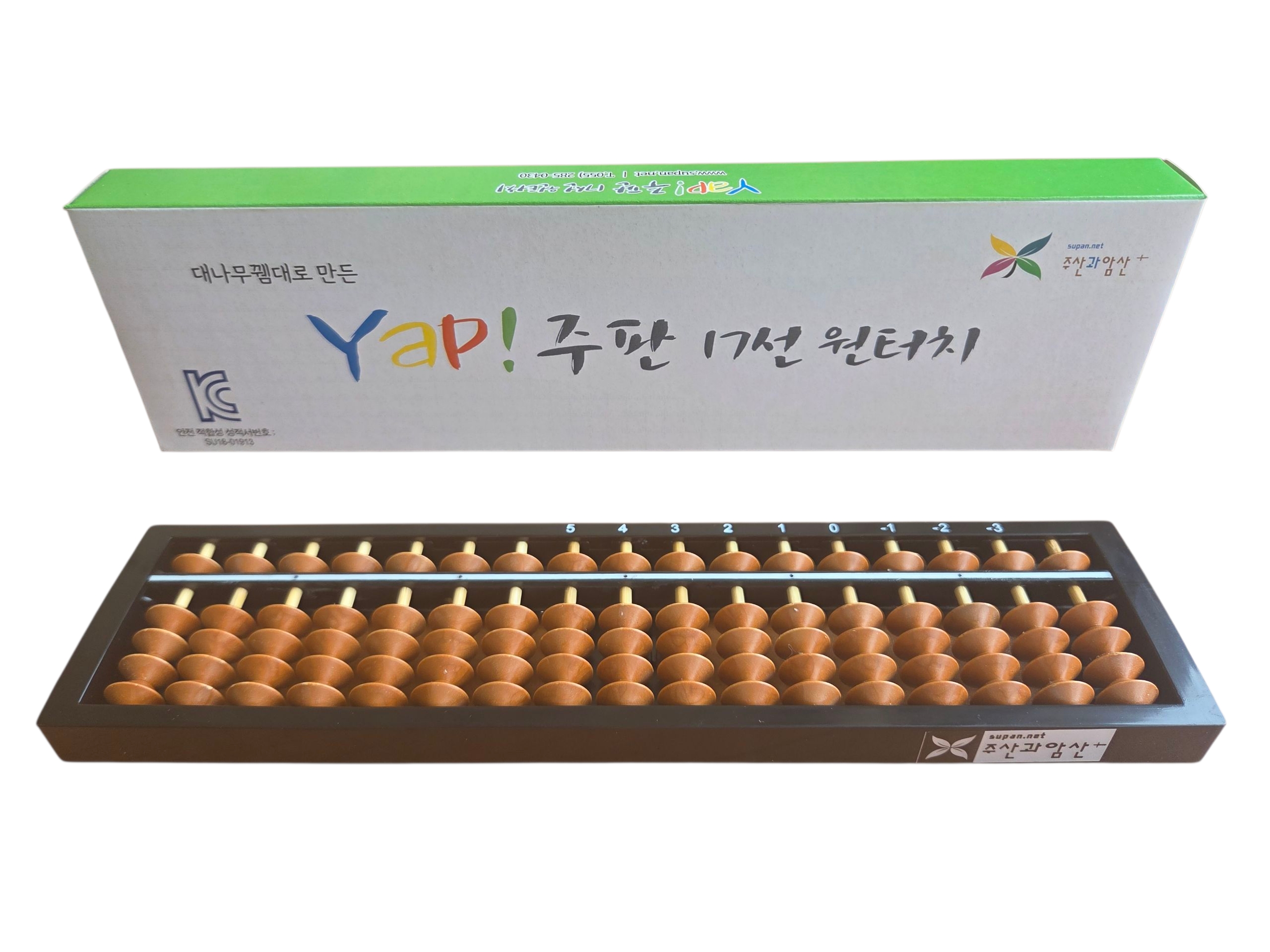 대나무뀀대로 만든 얍(Yap!)주판 17선 원터치